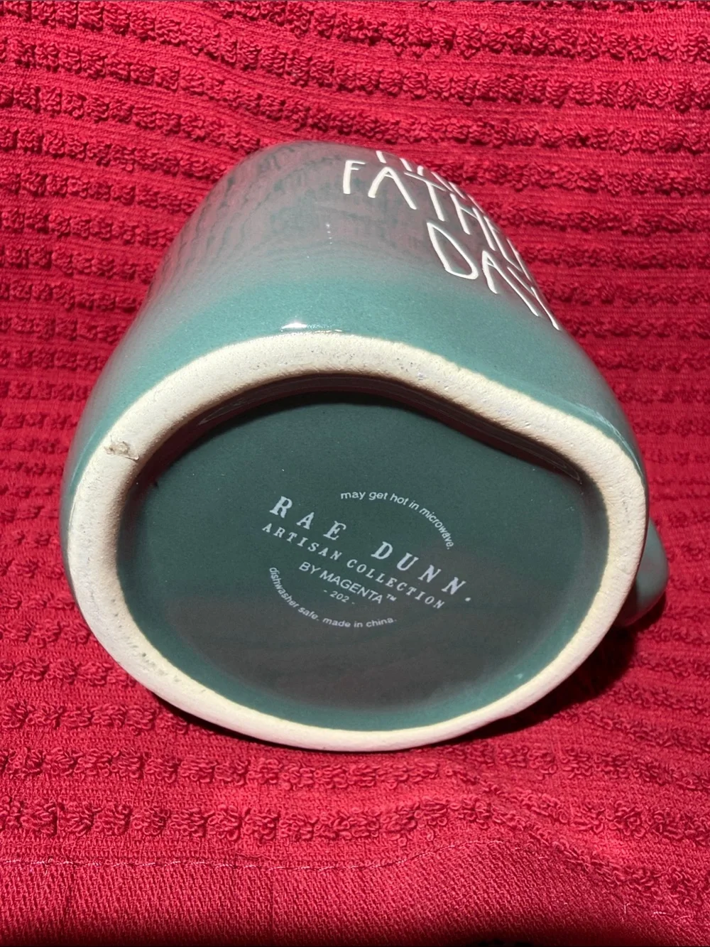Rae Dunn HAPPY FATHER’S DAY Mug Green